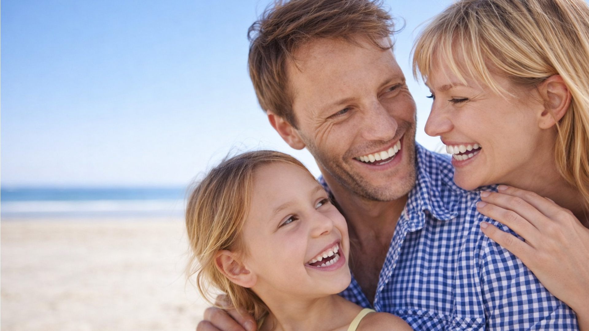 A happy family — patients of Smile Zone Dental